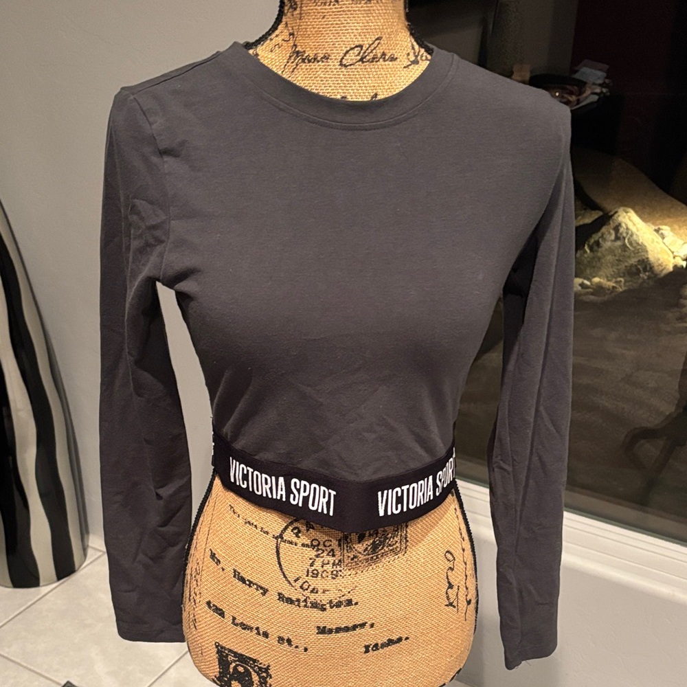 Victoria's Secret sport athletic Dark Gray Long Sleeve Top